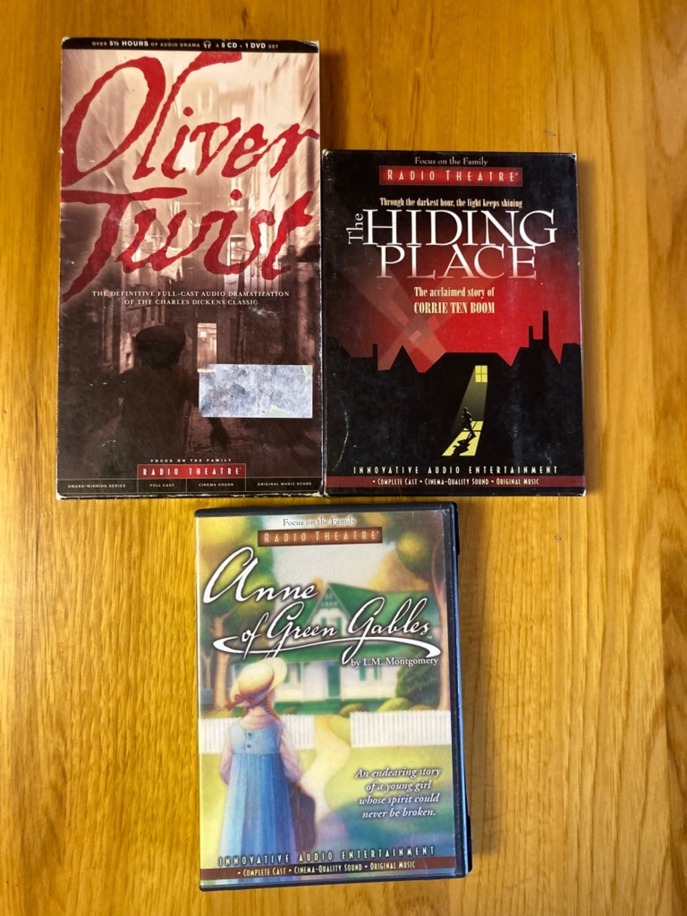 Focus On The Family Radio Theatre Lot EUC Oliver Twist Anne Gables Hiding Place